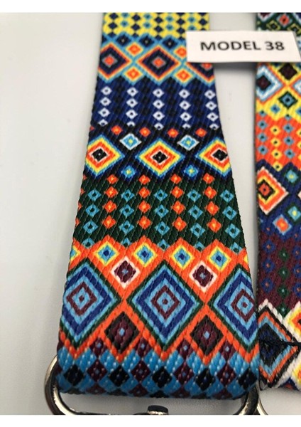 Ayarlanabilir Çanta Askısı Çanta Sapı Çanta Aksesuarı 4cm x 120CM Etnik Desen 4 modelleri