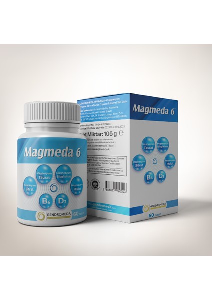 Magmeda-6 60 Tablet Magnezyum Kompleks