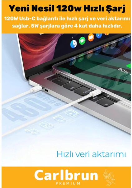 Premium 120W Ultra Hızlı Şarj Seti Adaptör + Type C Kablosu Tüm Telefonlara Uyumlu Şarj Cihazı modelleri