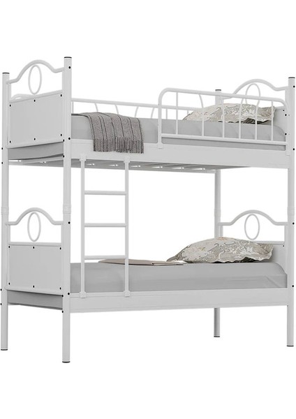 Argimo Zümrüt Genç Çocuk Odası Metal Ranza ve Karyola 90 x 200 Beyaz fiyatları