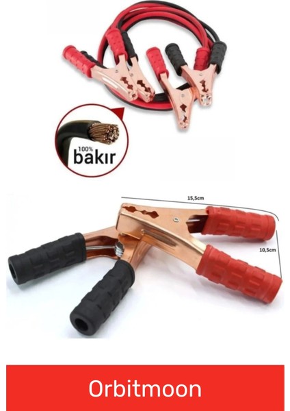 Özel Seri %100 Bakır Kalın Kablo 1200 Amper Güçlü Oto Akü Takviye Hızlı Şarj Kablosu fırsatları