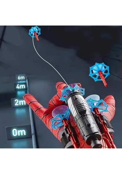 Çocuklar Için Örümcek Adam Eldiveni – Yaylı Dart Atan Oyuncak Tabanca, Vakumlu Ok ve Eldiven Seti fırsatları