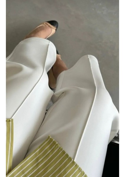 Yeni Sezon Lux Çimalı Scuba Kumaş Pantolon fırsatları