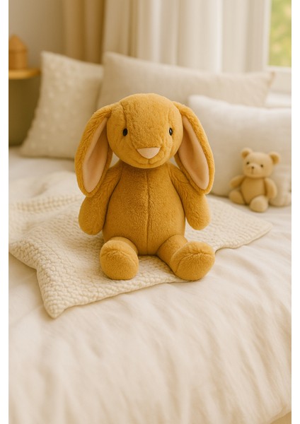 Uzun Kulaklı Yumuşak Tavşan Peluş Oyuncak – Uyku Arkadaşı - Yumuşak, Uzun Kulaklı, Hardal modelleri