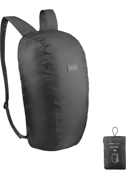 Forclaz Katlanabilir Sırt Çantası - 10 L - Siyah