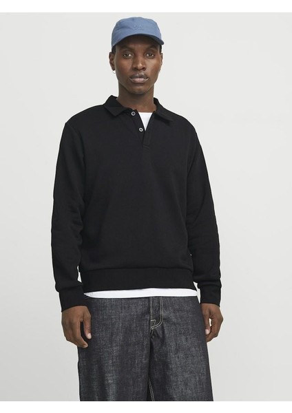 Jack Jones Bradley Polo Yaka Relax Fit Erkek Sweat 12278586