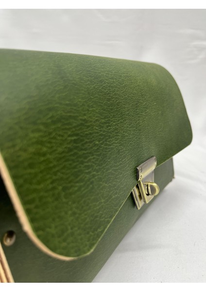 Solenne Çanta, Ahşap Kenarlı Zincir Askılı Veg-Tan Full Grain Deri Kadın Çanta, Günlük Kullanım Kadın Çanta fiyatları