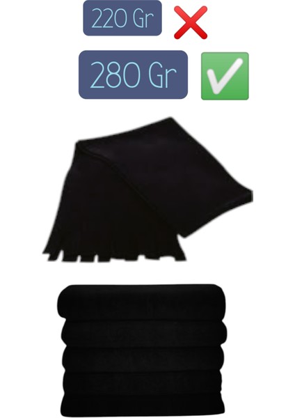 Siyah Polar Şal 5 Adet Cafe, Restuarant , Otel Omuz Şal