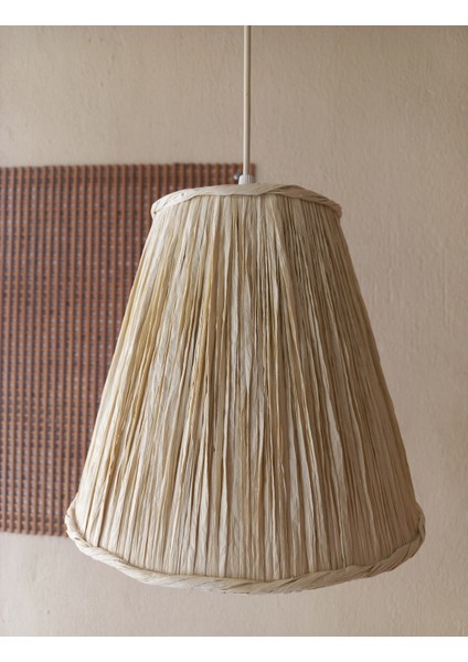 Kemik Rengi Rafya Avize M-158 Yatak Odası Koridor Balkon ve Genç Odası Avize Aydınlatma Sarkıt modelleri