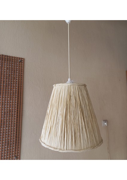 Kemik Rengi Rafya Avize M-158 Yatak Odası Koridor Balkon ve Genç Odası Avize Aydınlatma Sarkıt fırsatları