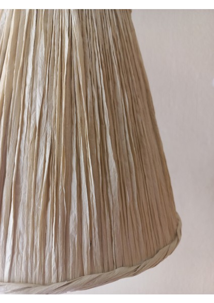 Kemik Rengi Rafya Avize M-158 Yatak Odası Koridor Balkon ve Genç Odası Avize Aydınlatma Sarkıt indirimleri