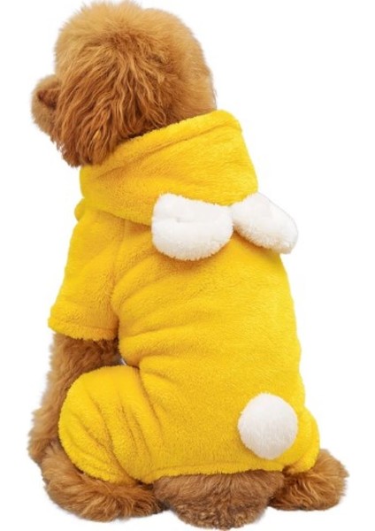 Teidi Sarı Peluş Küçük Irk Köpek Tulumu