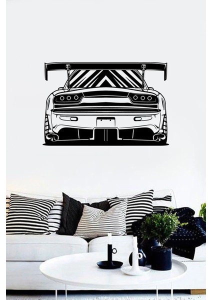 Modifiyeli Araba Arkadan Duvar Özel Yeni Sticker Yapıştırma (Sudan ve Nemden Etkilenmez)