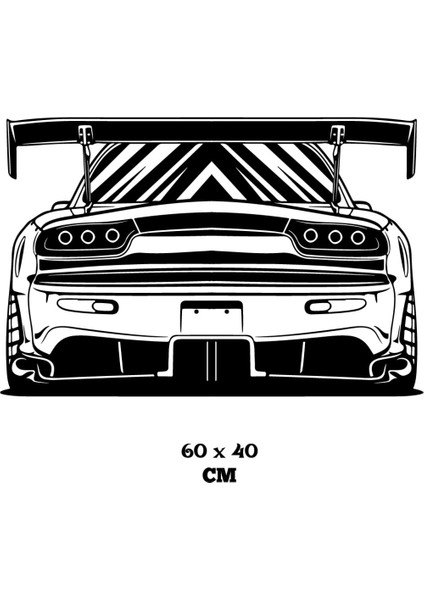 Modifiyeli Araba Arkadan Duvar Özel Yeni Sticker Yapıştırma (Sudan ve Nemden Etkilenmez) modelleri