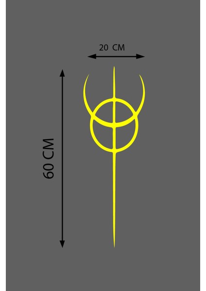Oto Kaput Şerit Özel Yeni Sticker Dönence Daire Tasarım Sarı 20*60 cm fiyatları