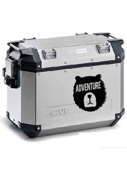 Ayı Desenli Motosiklet Çanta Sticker Etiket Modeli