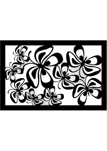 Kelebekler Duvar Dekor Sticker 40 x 20 cm