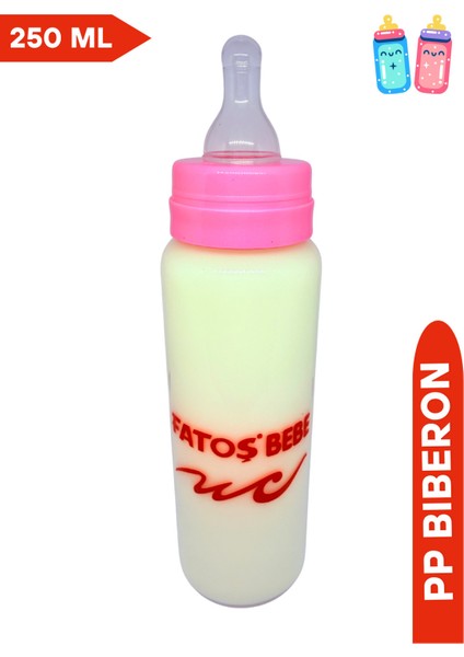 Pembe 250 ml Silikon Uçlu Pp Biberon, Sağlıklı ve Güvenli Bebek Için fiyatları
