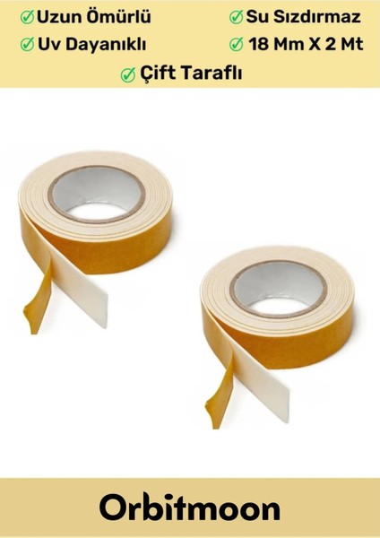 Premium Güç Kolay Uygulanır Uzun Ömürlü Kuvvetli Yapışkan Iz Bırakmaz 5 Adet Çift Taraflı Köpük Bant fiyatları