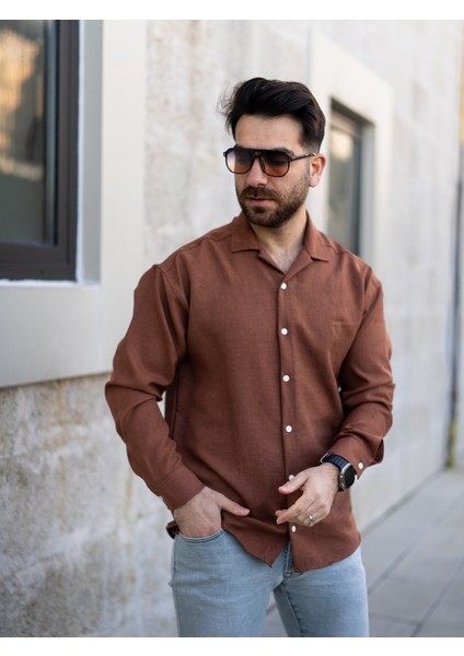 Kahverengi Keten Gömlek fiyatları