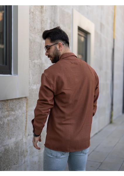 Kahverengi Keten Gömlek fırsatları