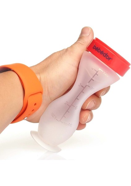 Şeffaf Silikon Kaşıklı Biberon 120ML, 6 Ay, 4'lü Set