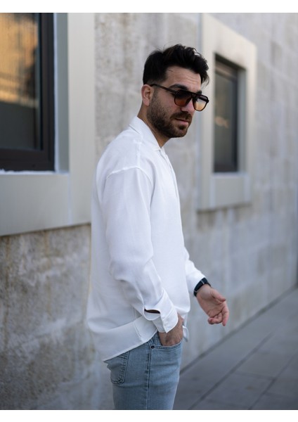 Beyaz Keten Gömlek fiyatları