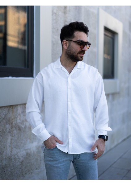 Beyaz Keten Gömlek fırsatları