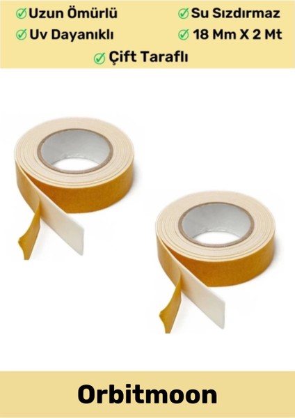 Premium Ürün Kolay Uygulanır Uzun Ömürlü Ekstra Güçlü Yapışkan Iz Bırakmaz Çift Taraflı Köpük Bant fiyatları