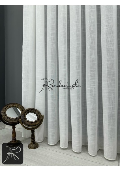 Tül Perde Doğal Linen Keten Dokulu Ultra Gramajlı fiyatları