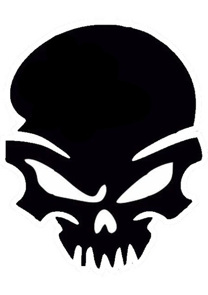 Kurukafa Motosiklet Siperlik Sticker 10 x 10 cm