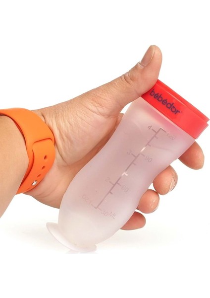 120ML Silikon Kaşıklı Biberon 6 Ay Şeffaf, 3’lü Set indirimleri