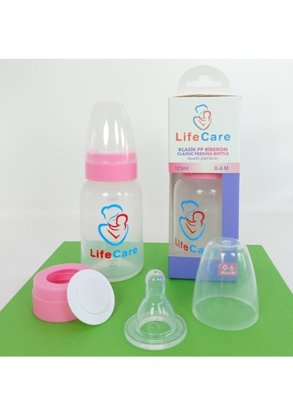 Pembe 125ML Biberon, Güvenle Kullanabileceğiniz Şık ve Dayanıklı Tasarım