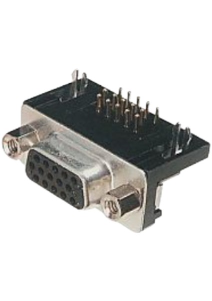 15 Pin 3 Sıra 90' Pcb Tip Dişi D-Sub Konnektör ( 5 Adet )