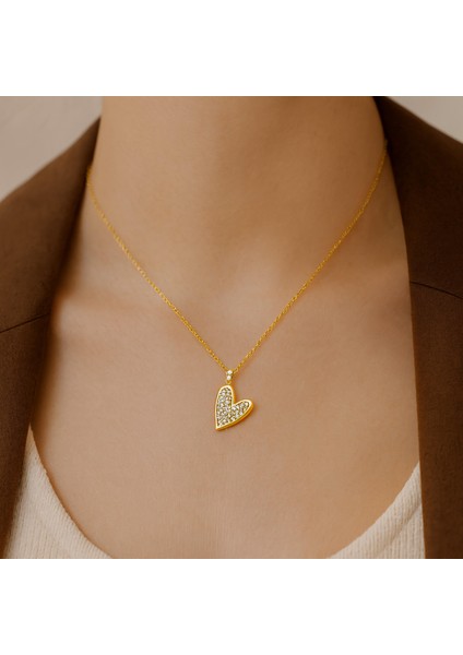 Luna Altın Kalp Kolye fırsatları