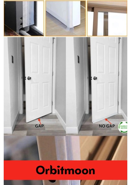 Ses Böcek Toz Önleyici Rüzgar Kesici Kapı Pencere Isı Izolasyon Yalıtım Şeffaf Şerit Bant 5mt 4 Adet indirimleri