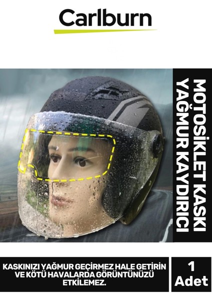 Özel Üretim Su Tutmaz Film Bisiklet Motosiklet Kaskı Vizor Buhar Önleyici Yağmur Kaydırıcı