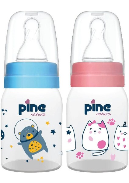 Çok Renkli Dar Ağızlı Cam Biberon 150 Ml, 1 Adet