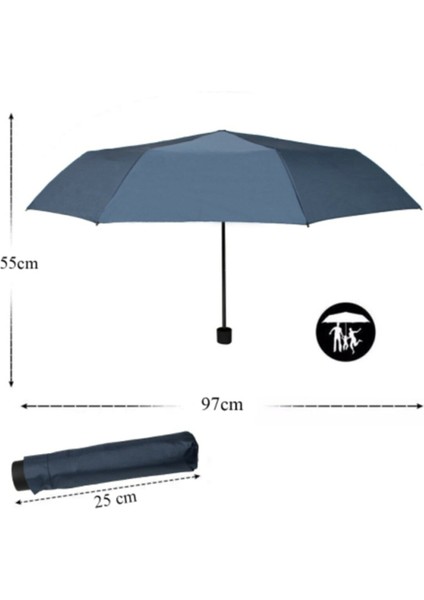Mini Çanta Boy Bayan Şemsiyesi Lacivert Şemsiye indirimleri