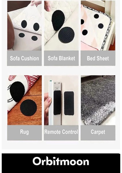 Özel Seri Kendinden Yapışkanlı Halı Kilim Sabitleyici Koltuk Kaydırmaz Yıkanabilir 50 Adet Cırt Bant