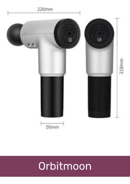 Kas Rahatlatıcı Boyun Bel Sırt Bacak Ayak Fısıltı Sesli Hafif Şarjlı 4 Başlıklı Masaj Tabancası