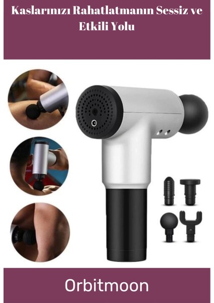 Kas Rahatlatıcı Boyun Bel Sırt Bacak Ayak Fısıltı Sesli Hafif Şarjlı 4 Başlıklı Masaj Tabancası fiyatları