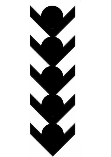 Çatal Ok 2 Motosiklet Çamurluk Sticker 34 cm x 6 cm