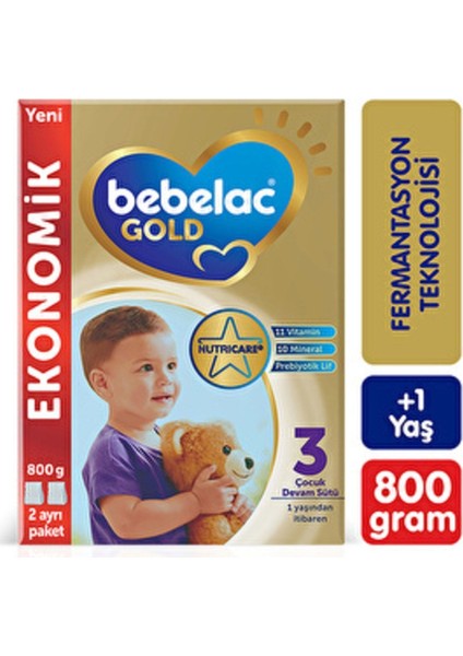 3 Numara Bebelac Gold 800 gr Bebek Sütü, Sağlıklı ve Lezzetli Tercih