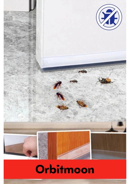 Ses Böcek Toz Önleyici Rüzgar Kesici Kapı Pencere Isı Izolasyon Yalıtım Şeffaf Şerit Bant 5mt 3 Adet