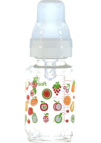 Şeffaf 125ML Çok Renkli Cam Biberon, Güvenle Kullanım Için Ideal