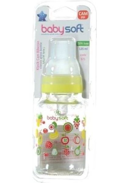 Şeffaf 125ML Çok Renkli Cam Biberon, Güvenle Kullanım Için Ideal modelleri