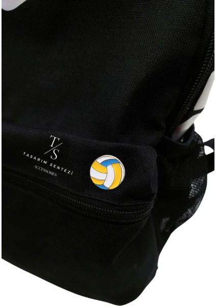 Rozet Metal Broş Voleybol Topu Spor Manşet Smaç File Volleyball Yaka Okul Çanta Kıyafet Şapka Takı modelleri