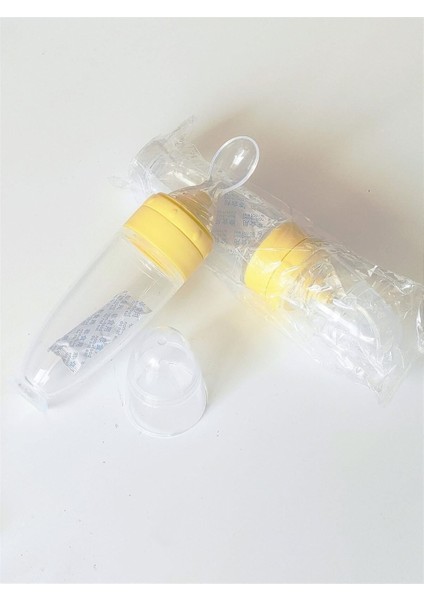 Silikon Kaşıklı 90ML Biberon, Güvenli ve Renkli Bebek Beslenme Öğeleri indirimleri