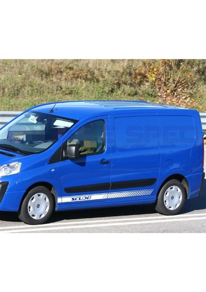 Fiat Scudo Yan Kapı Şerit Sticker Etiket Modeli